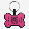 Pet-Tag SOS "Bone" Silicone Pink