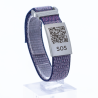 SOS Emergency Bracelet Textile Purple