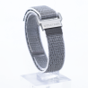 SOS Textil Notfallarmband Grau