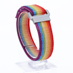 Armband Textil Regenbogen