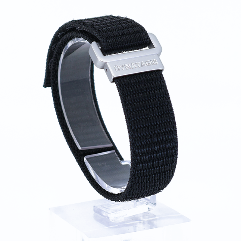 SOS textile emergency bracelet Black