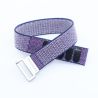 SOS Emergency Bracelet Textile Purple