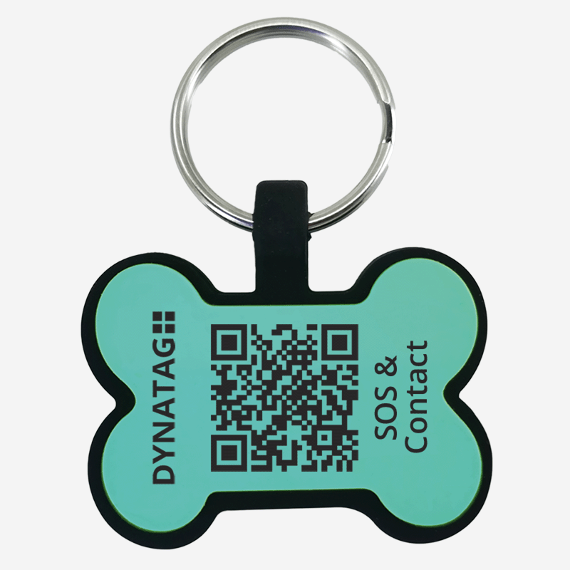 Pet-Tag SOS "Bone" Silicone Turquoise