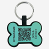 Pet-Tag SOS "Bone" Silicone Turquoise