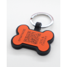 Pet-Tag SOS "Bone" Silicone Orange