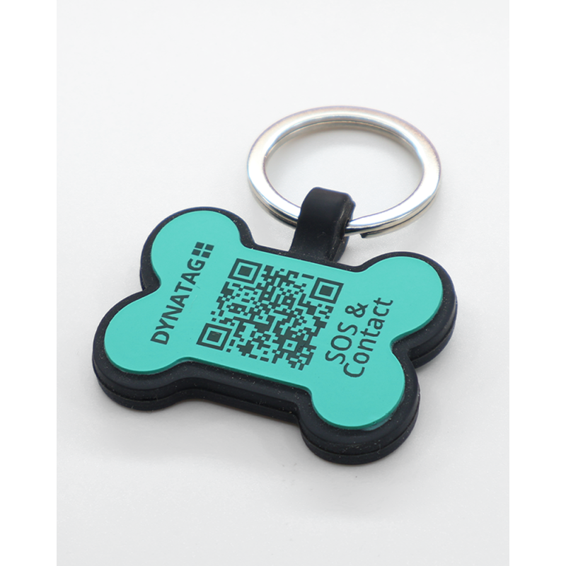 Pet-Tag SOS "Bone" Silicone Turquoise