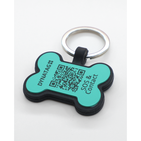 Pet-Tag SOS "Bone" Silicone Turquoise