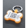 Pet-Tag SOS "Bone" Silicone Glow Green