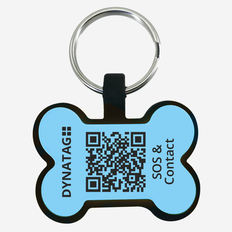 Pet-Tag SOS Bone Silicone Blue