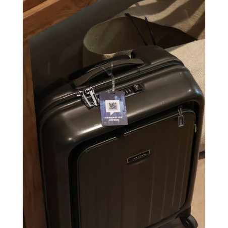 SOS Gepäckanhänger mit QR-Code / NFC Chip - Fünferpack