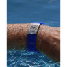 SOS Emergency Bracelet silicone blue