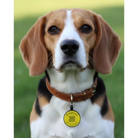 Hundemarke SOS "Knochen" Silikon Rot
