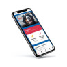 Hundemarke Knochenform Aluminium Rosa – QR-Code Tier-ID mit Online-Profil