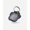 Pet Tag  "Paw" Alu Black